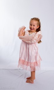 Image of girl in pink dress